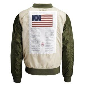 ALPHA INDUSTRIES Mens L2B Flight Jacket Dragonfly Blood Chit Reversible Slim Fit